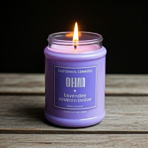 Lavender scented candle