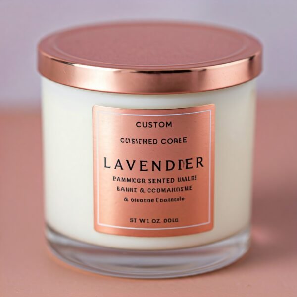 Lavender scented candle