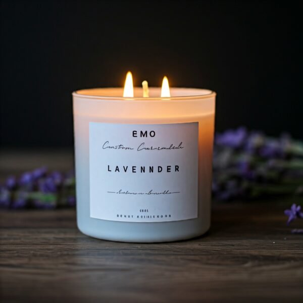 Lavender scented candle