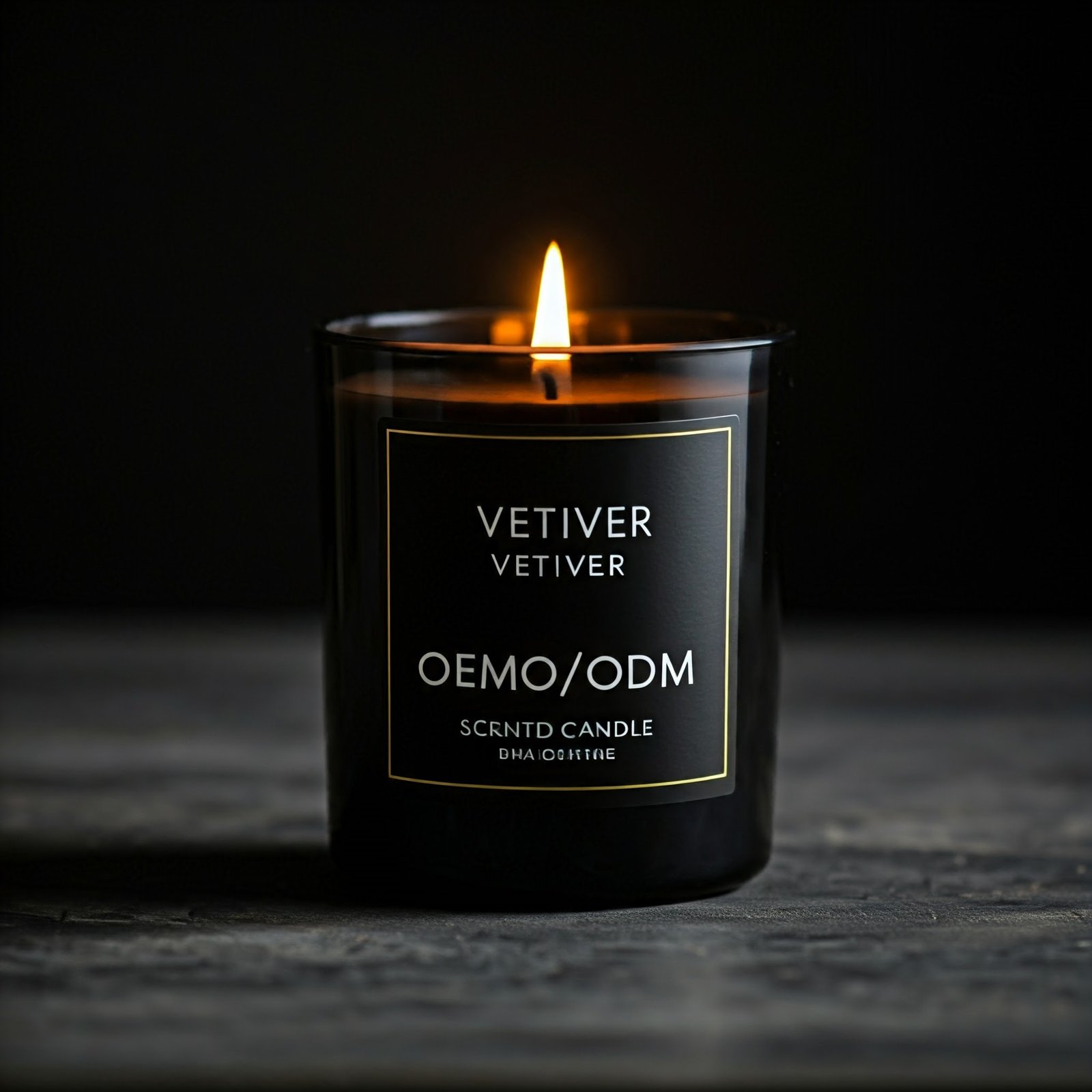 Vetiver scented candle