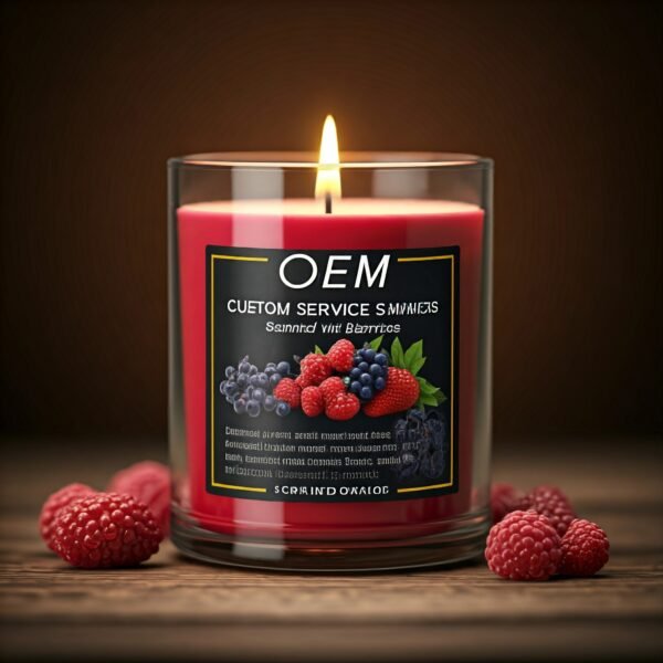 berry scented candle