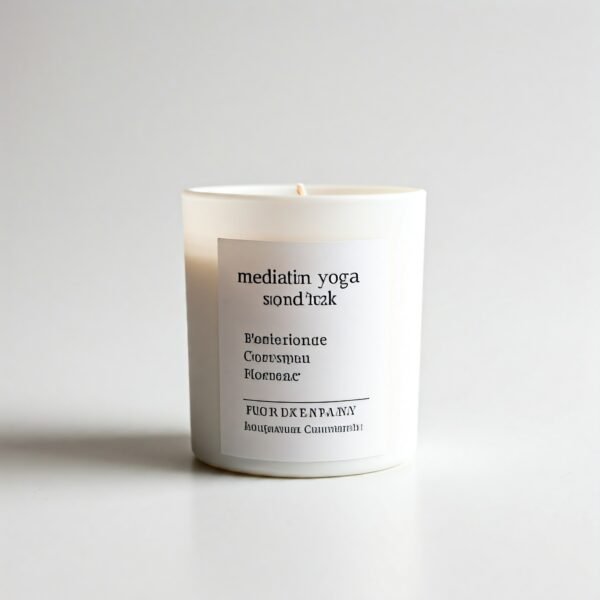 meditation yoga aromatherapy candle